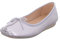 Clarks Damen Freckle Ice Ballerinas, Silver Metallic, 41 EU