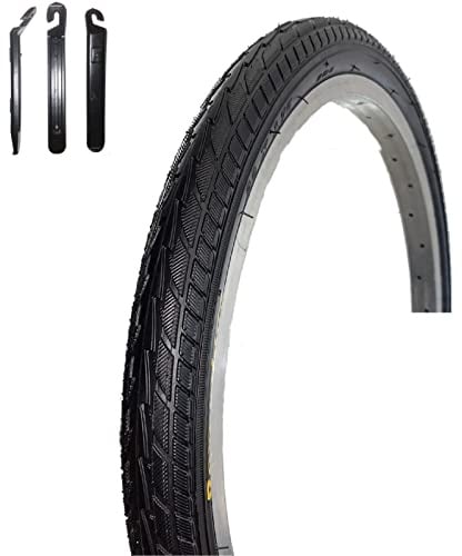 1 x Roverstone HY 156 24 Fahrradreifen Fahrradmantel Schwarz 47-507 (24 x 1,75) inkl. Reifenheber