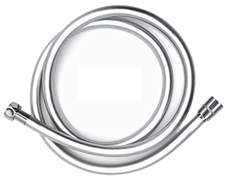 XTYPE Idraulico Tubo Flessibile dell'Acqua Flessibile in PVC Doccia WC Bidet Shattaff Spruzzatore Argento/Nero/Oro/Oro Rosa/Grigio Canna di Fucile (Color : Schwarz, Size : 50cm)