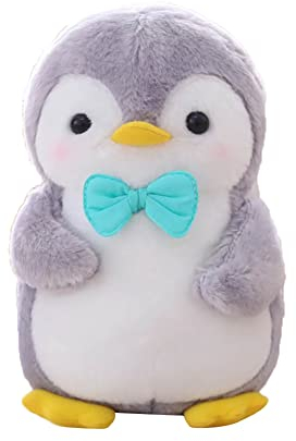 LICHENGTAI Kuscheltier Pinguin, 45cm Süße Pinguin Cuddlekins Stofftier Plüschtier Klein Pinguin Plüschpuppe Tier Kissen Flauschiges Geschenk für Mädchen Jungen Freunde Valentinstag Geburtstag