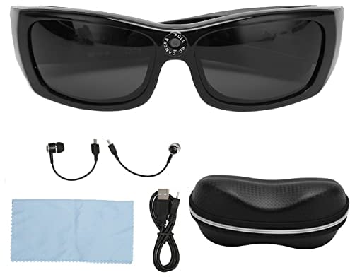 Gafas Inteligentes, Gafas de Sol Inalámbricas con Bluetooth, Gafas Inteligentes con Cámara 1080P HD, Auriculares Abiertos, Gafas Bluetooth para Hombres, Mujeres, Música