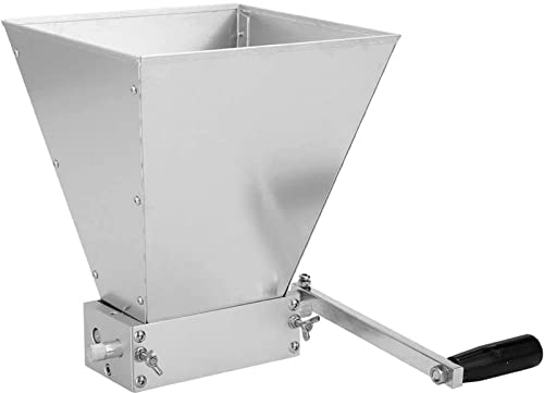 UZIAH 2 Roller Crusher Crusher Malt Mill Homebrew Grain Crusher Manual Grain Mill Low Speed ​​Drill Verfügbar Malt Crusher Gap – Version Ohne Holzsockel