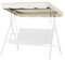 Flexzion Replacement Canopy For Outdoor Swing - 77 X 43 / 1.96m X 1.09m 2 Seat Bench Glider Swings Shade Fabric UV Weather Waterproof For Outdoor Garden Patio Yard Park Porch Seat Furniture, White