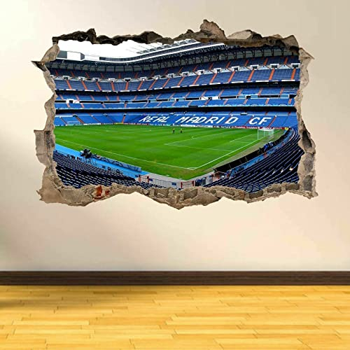 Wandaufkleber Poster Aufkleber 3D Wandbild Wandtattoo Bernabeu Stadion Real Madrid Wandkunst Kinderzimmer Wohnkultur
