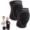 Rehband Knieschoner Kinder, 1 Paar, Kniepolster für Volleyball & Handball - komfortabel & hoher Schutz, Kinder Knieschutz Hallensport, Farbe:Schwarz/Pink, Größe:M, Seite:Paar