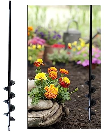 Molyorch Trivella Spirale Giardino, Accessori Perforazione Giardino, Coclea Spirale Bit, Trapano Piantare, per Piantamento Giardini, Allentamento delle Piante, Scavi Campo