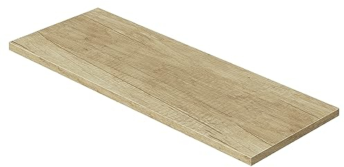 BAIKAL Encimera de Madera para Baño, en Melamina 16mm. Tablero para Mesa. Varios Acabados y Medidas. Combinable con cualquier Mueble Modular BAIKAL. Encimera de Madera 3,2cm 120 cm Nature