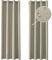 Ystyle Gardinen 2er Set, Thermovorhang Kälteschutz, Outdoor Vorhang Wetterfest Mit Ösen, Verdunkelungsvorhang, Vorhänge Blickdicht, Curtains Wohnzimmer, Thermovorhang Hitzeschutz, Beige