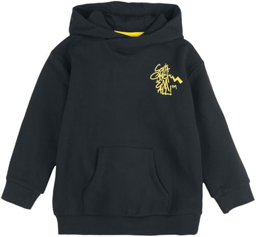 Pokémon Kids - Pikachu - Punk Unisex Kapuzenpullover schwarz 122/128