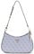 GUESS Damen Noelle Top Zip Shoulder Bag Reißverschluss Oben, Schultertasche, Hellblaues Logo