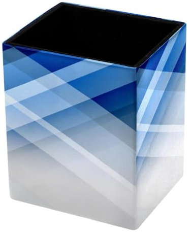 Stiftehalter, Stiftehalter, Schreibtisch-Organizer, Stifthalter, Ständer für Schreibtisch-Organisation, blaue digitale Grafiken