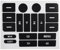 PSRRGZTM Automobilinnenraum Kompatibel Mit VW Für Golf MK5 Frontnavigation Stereo Radio Schalter Knopf Reparatur Aufkleber Aufkleber
