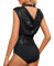 Kate Kasin Damen Ärmellos Sexy Party-Shirt-Oberteil Pailletten Oberteil Schwarz S