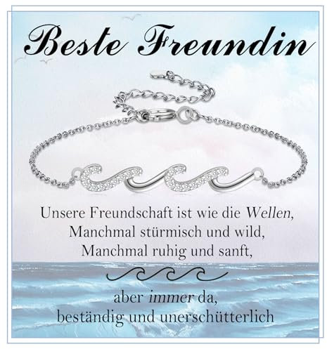FAOMZQ Beste Freundin Geschenke, Armband Geschenke für Freundin, Armband Freundschaft für Freundinnen als Geburtstagsgeschenk Weihnachtsgeschenke zum Geburtstag Weihnachten Abschluss