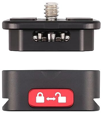 SHUAIGUO Quick Release Plate Kit QR Plate Camera Mount Adapter, Quick Release System with 1/4 Inch Screw for DSLR/Cameras/Tripod/Monopod/Slider/Handheld Gimbal/Stabilizer