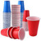 ASelected 100Pcs Plastic Cups 50 Red Plastic Cups 50 Blue Plastic Cups 16 Zo for Birthday,Party,Picnics, Weddings, Christmas, Anniversary Reusable