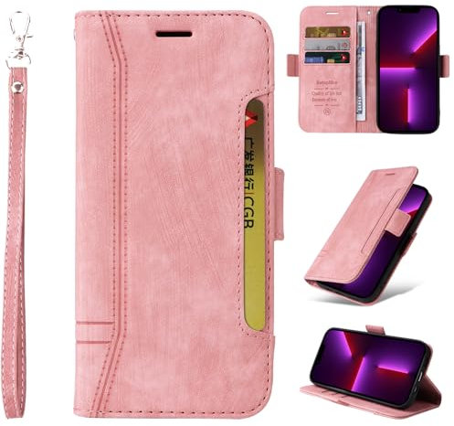 Compatibile con Xiaomi Poco F4 GT 5G Custodia,Compatibile con Redmi K50 Gaming 5G / K50 Gaming Edition / K50G Fessura per scheda Flip Stand Wallet Phone Cover Pink
