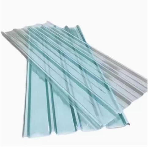 Placa Ondulada,Placas Techo Aislamiento Térmico,Planchas Transparentes Tejados de 1mm de Espesor,Paneles for Tejado FRP,Captadores de Luz,para Cobertizode Garaje,3/5/10/15 piezas(5 Pcs,0.9x0.5m/35x20i