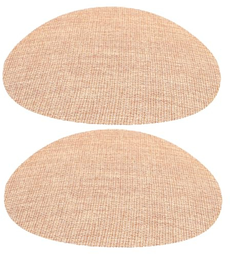 NUOBESTY Round Lamp Shade Diffuser Ceiling Light Cover for Pendant Lamp Table and Chandelier Anti-Glare Eye Shield Soft Light Shading Plate 2 Pcs