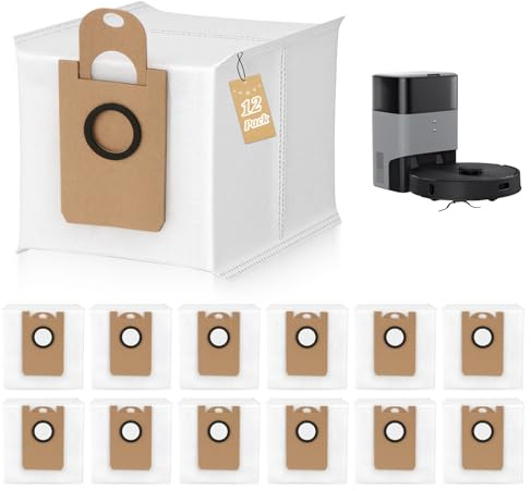 12 Stück für Airrobo T20+/T20/T25+/T30+ Staubbeutel Ersatz Staubsaugerbeutel Staubsauger Zubehör (3L Kapazität) xx