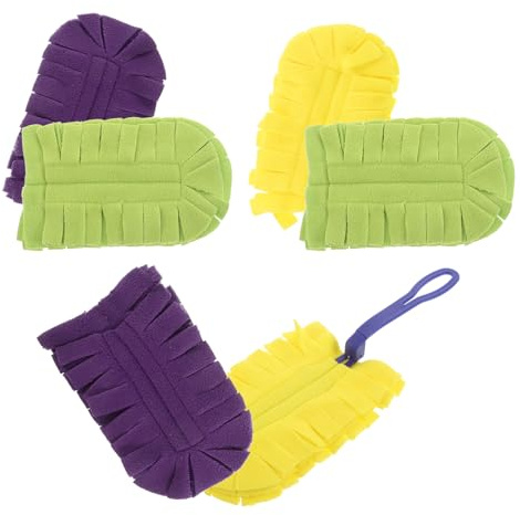 Veemoon Lot de 6 Housses de Plumeau en Microfibre Lavables et Réutilisables, Adaptées au Nettoyage Sec et Humide, Chiffon à Poussière pour Parquets, Volets, Fenêtres et Surfaces Variées