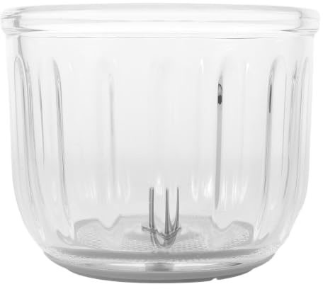TOMETURE Bol de Remplacement en Verre 0,3l pour Mixeur Alimentaire Bébé, Compatible Plupart des Accessoires, Résistant à Haute Température Cuisine Sûre