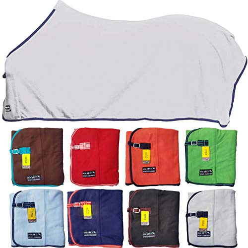 HKM Abschwitzdecke -Alaska-dunkelblau,Rückenlänge 115 cm