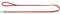 HUNTER Nappaleder PETIT Führleine für kleine Hunde, Leder, Nappaleder, weich, Handschlaufe, Breite 0,8 cm, Länge 140 cm, rot