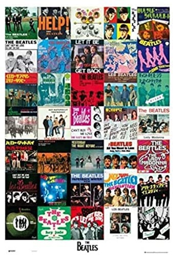 Grupo Erik The Beatles Vorderseiten Poster - Liverpool Deko - Kunstdruck - Deko Wohnzimmer oder Deko Schlafzimmer - Zimmer Deko - Größe : 61 x 91, 5 cm - Originales Geschenk - Offizielle Lizenz
