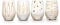 Mikasa Cheers Etched Crystal Stemless Wine Glasses, 470 ml - Gold Effect (Set of 4)