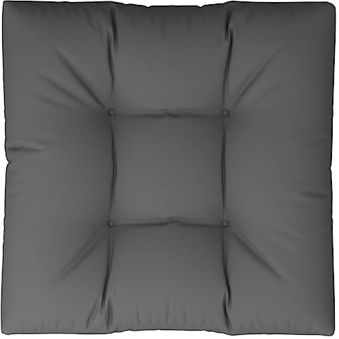 vidaXL Auflage Polster 80x80x10 cm Grau Sitzkissen Stuhlkissen Sitzpolster