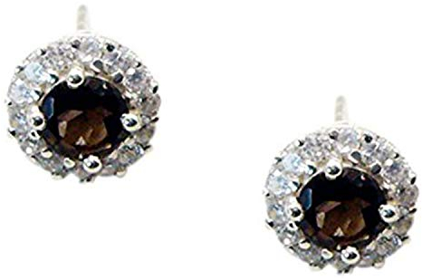 RIYO edelsteine frauen rauchquarz qualität silber schmuck ohrring braun n½