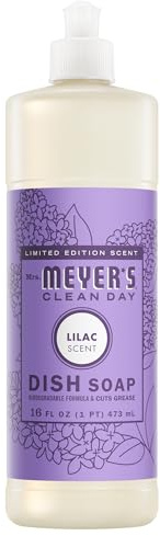 MRS. MEYER'S CLEAN DAY Liquid Dish Soap, Lilac, 16 fl. oz