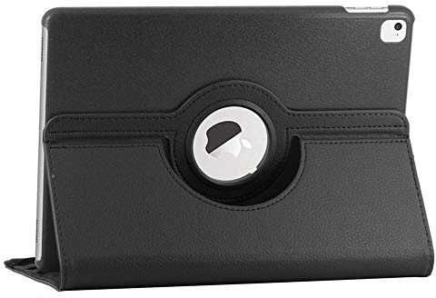 ebestStar - Hülle für iPad Pro 9.7 (2016), Drehbar Schutzhülle, PU-Lederhülle, Rotierende Ständer Etui, Rotating Case Cover, Schwarz