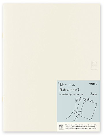 Midori Phil Design Notes MD Notebook Light A4 Deformation-Size Grid Ruled Three Books 15217006