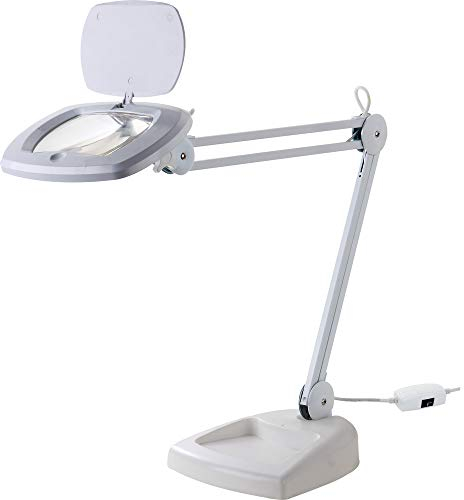 edi-tronic LED Lupenleuchte 3 Dioptrien Kaltlicht Arbeitsleuchte 80 LED´s Lupenlampe Lupe