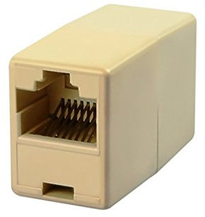TecnoStore® ACCOPPIATORE CAVO ETHERNET RJ45 LAN femmina prolunga presa f adattatore adsl pc