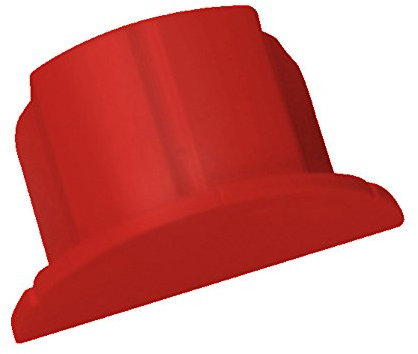30mm x 15mm Smooth-Fit Red End Cap Cover Adapter -Trunking Conduit Pipe/Tube TV | Loops