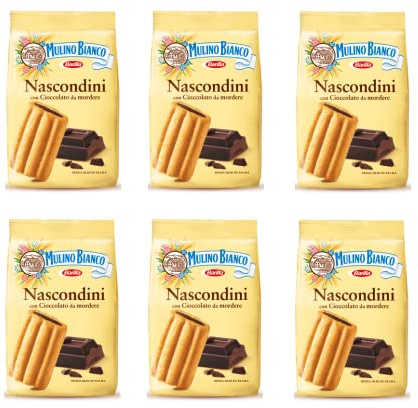 6x Mulino Bianco kekse Nascondini mit Schokolade 330g biscuits cookies kuchen