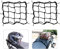 Filet à Bagages 2 Pièces Araignée Elastique avec 6 Crochets pour Moto Scooter Bicyclette VTT Extensible 28 x 28cm Noir