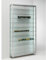 MHN Sammlervitrine & Standvitrine 20 x 79 x 184,5 cm – Flache Glasvitrine zur Wandaufstellung, abschließbar, Holzrückwand – ohne Beleuchtung – für Modellautos, Modell-Eisenbahn oder Figuren