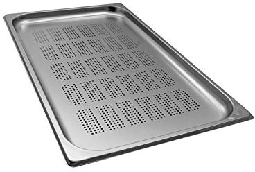 TEGLIA BACINELLA GASTRONORM INOX FORATA 1/1 mm. h 20 capacità lt. 3,0