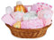 Baby Box Shop Babyshower Geschenk - Geschenkset Baby Mädchen, Baby Geschenkkorb, Baby Set Neugeborene Mädchen - Geschenksets für Babys, Neugeborenen Geschenkset Mädchen - Rosa