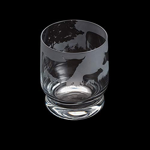 Dartington Crystal Aspect Tumbler Highland Cattle, 100 mm (H) 35 CL