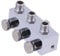 3-Way Airbrush Hose Splitter, 1/8 BSP Manifold Fitting, Adjustable Valve Knob