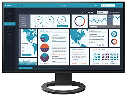 EIZO FlexScan EV2795 - Monitor professionale 27 IPS, 2560 × 1440, 1000:1, USB-C, HDMI, DisplayPort, 5 ms (Gris-Gris), 350 CD/m2, 109 ppi