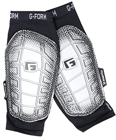 G-Form Pro-S Elite 2 Fußball Schienbeinschoner - Fußball und Schienbeinschoner Ärmel - Schwarz/Silber, Erwachsene Mittel