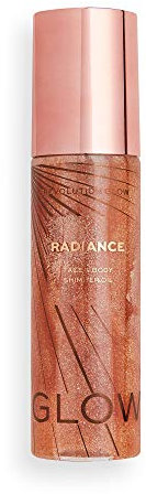 Makeup Revolution, Glow Radiance Shimmering Oil, Gold, 100 ml
