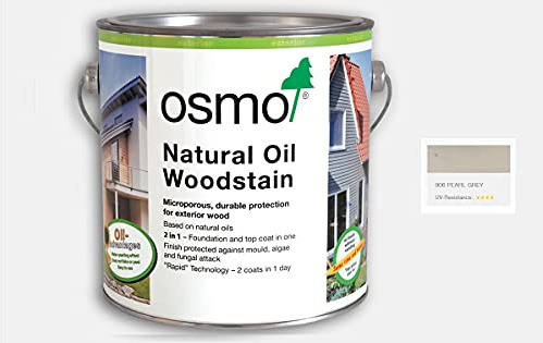 Osmo Natural Oil Woodstain 125ml(906) - Pearl Grey Transparent