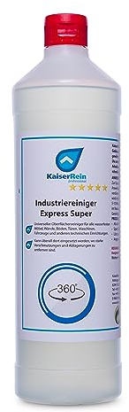 KaiserRein Industriereiniger Express Super 1 L Universeller Oberflächenreiniger für alle wasserfesten Möbel, Wände, Türen, Maschinen, Fahrzeuge und anderen technischen Einrichtungen